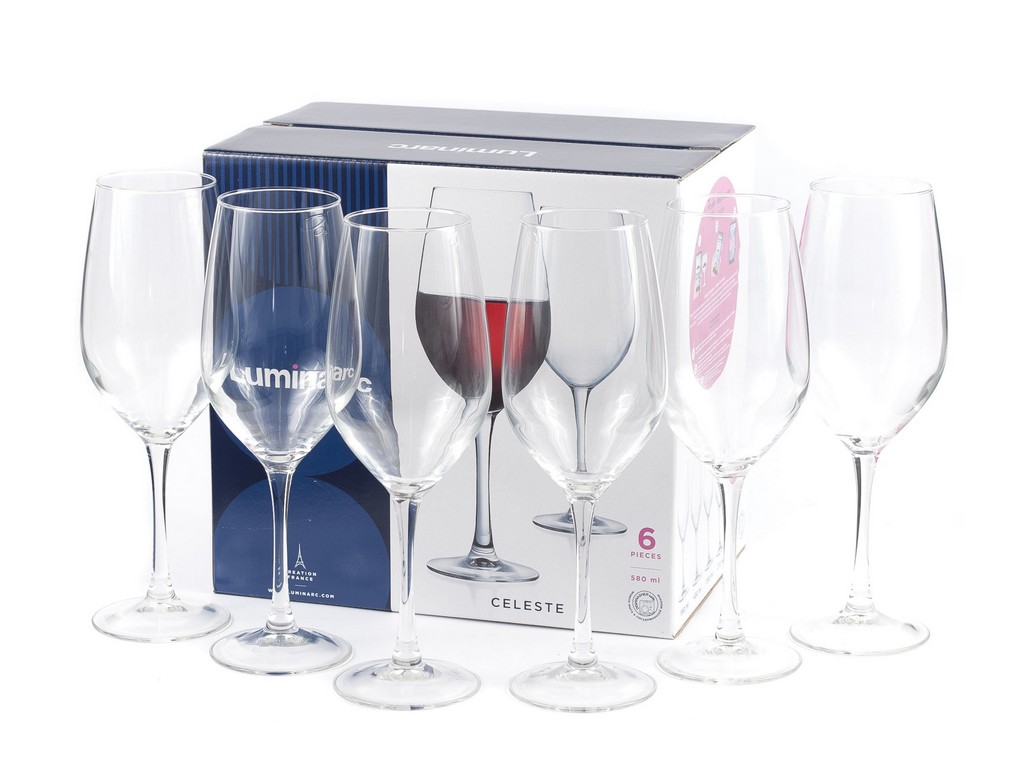 Набор бокалов для вина стеклянных Luminarc CELESTE - 6 шт. 580 мл Арт. 80908