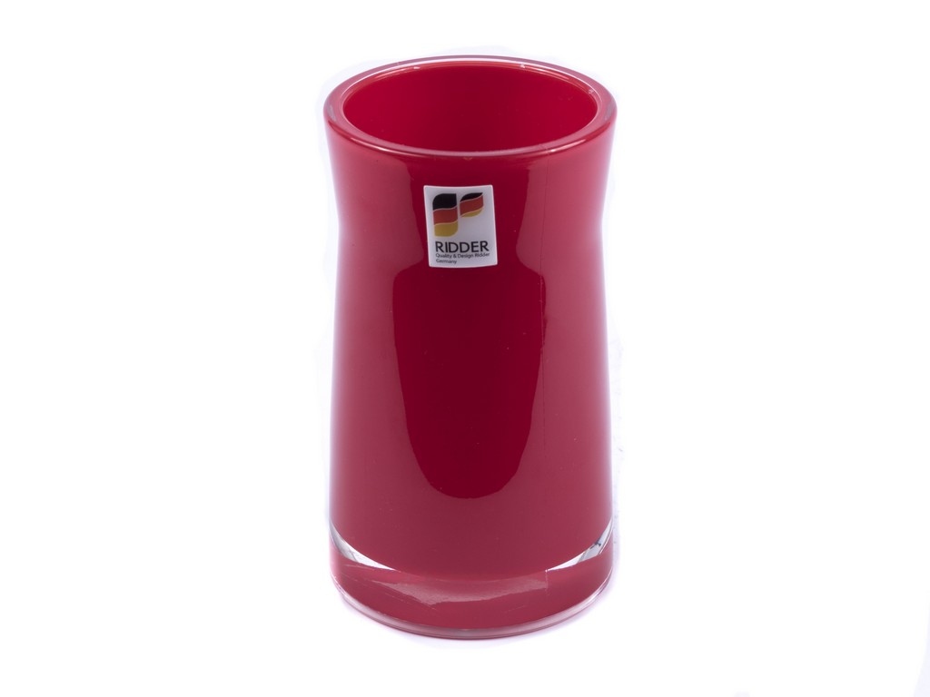 Стакан туалетный акриловый ''disco red'' 6,5*6,5*12 см  Арт.82098 - фото