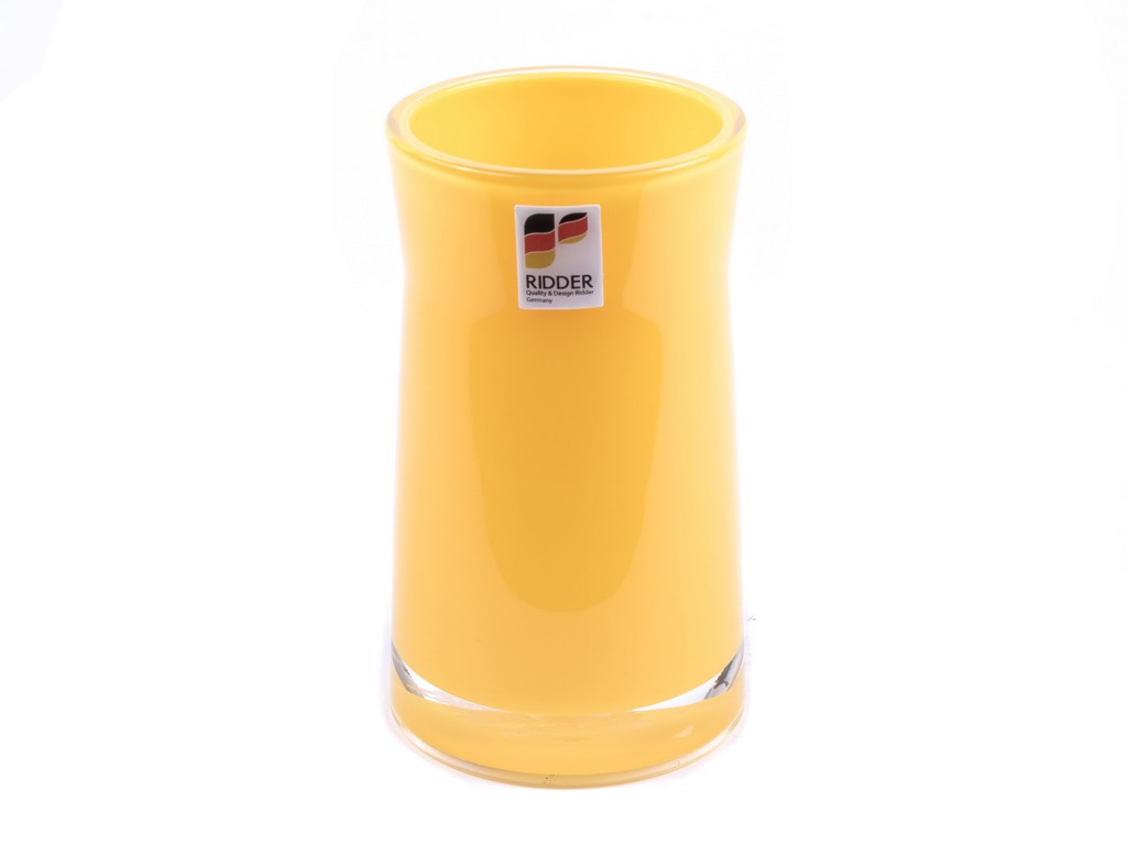 Стакан туалетный акриловый ''disco yellow'' 6,5*6,5*12 см Арт.82100 - фото