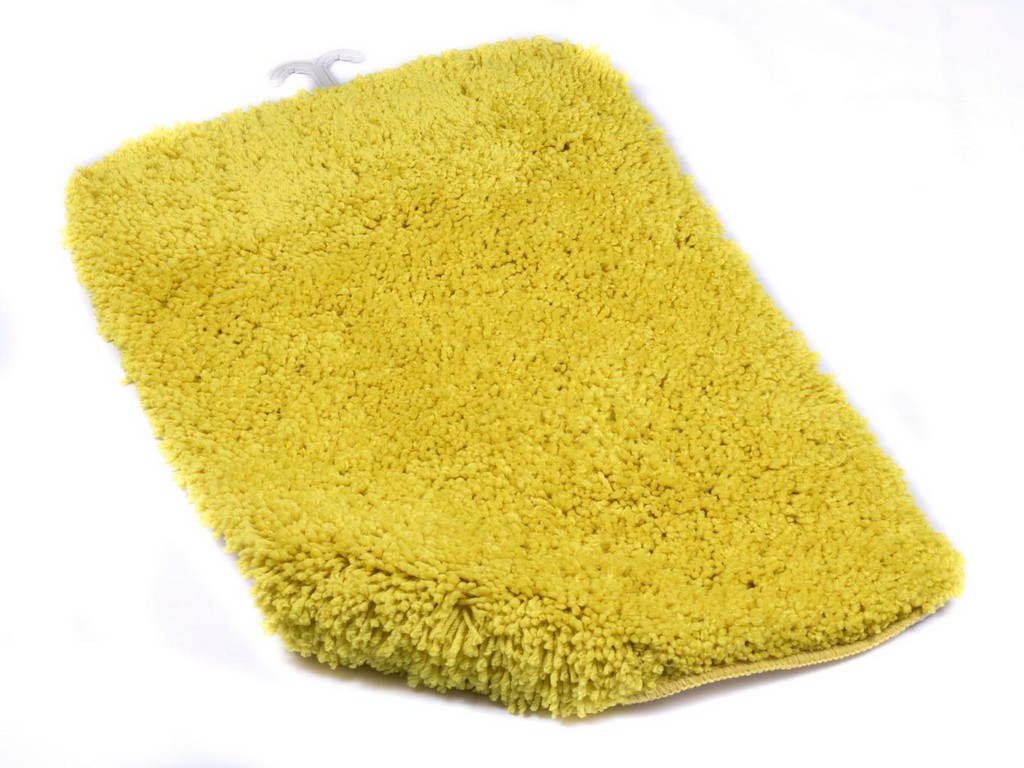 Коврик для ванной текстильный желтый ''softy'' 50*75 см  Арт.82441 - фото
