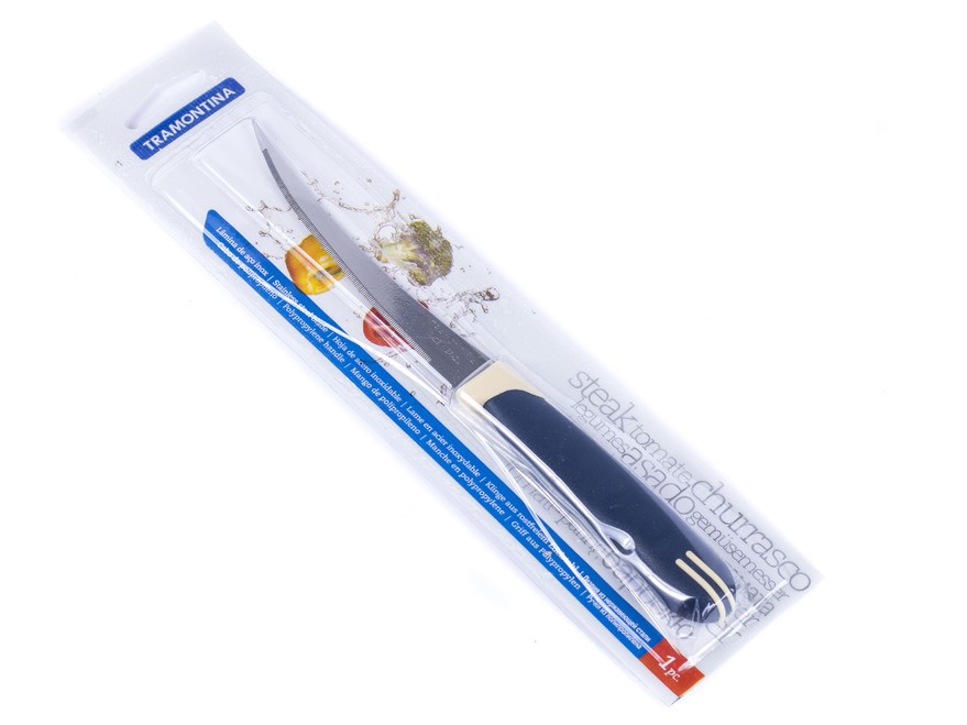 Нож металлический для овощей ''multicolor'' с пластмассовой ручкой 12,5 см Арт.83251