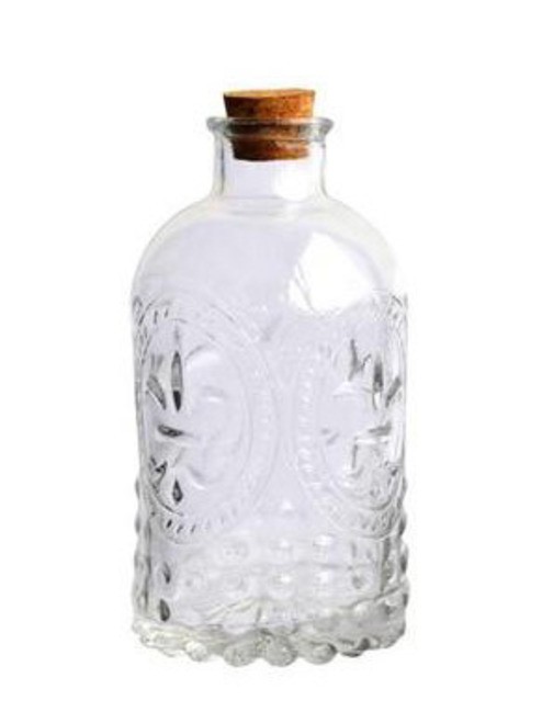 Бутылка стеклянная с пробковой крышкой 250 мл/6,5*13,5 см  Арт.83579