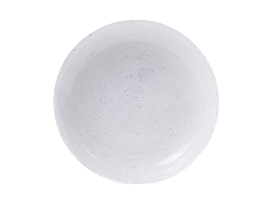 Тарелка глубокая стеклянная ''stonemania white'' 20 см Арт.85574