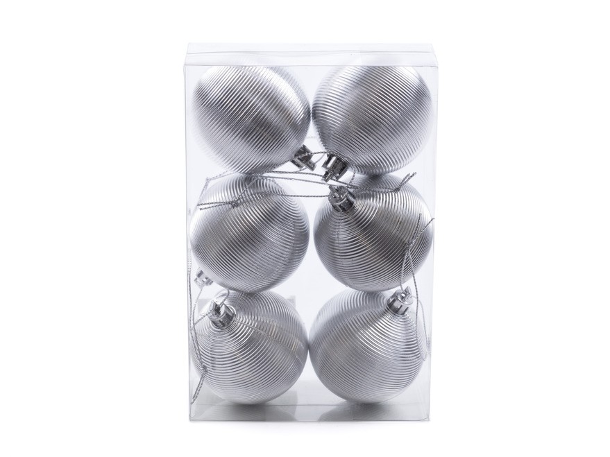 Набор шаров елочных пластмассовых 6 шт. 6 см (арт.25230830, код 371889) Арт.86767 - фото