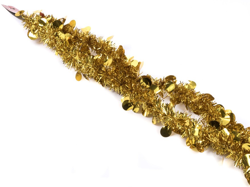 Мишура елочная золотая 2 м (арт. A-588-1, код 167425) Арт.87125