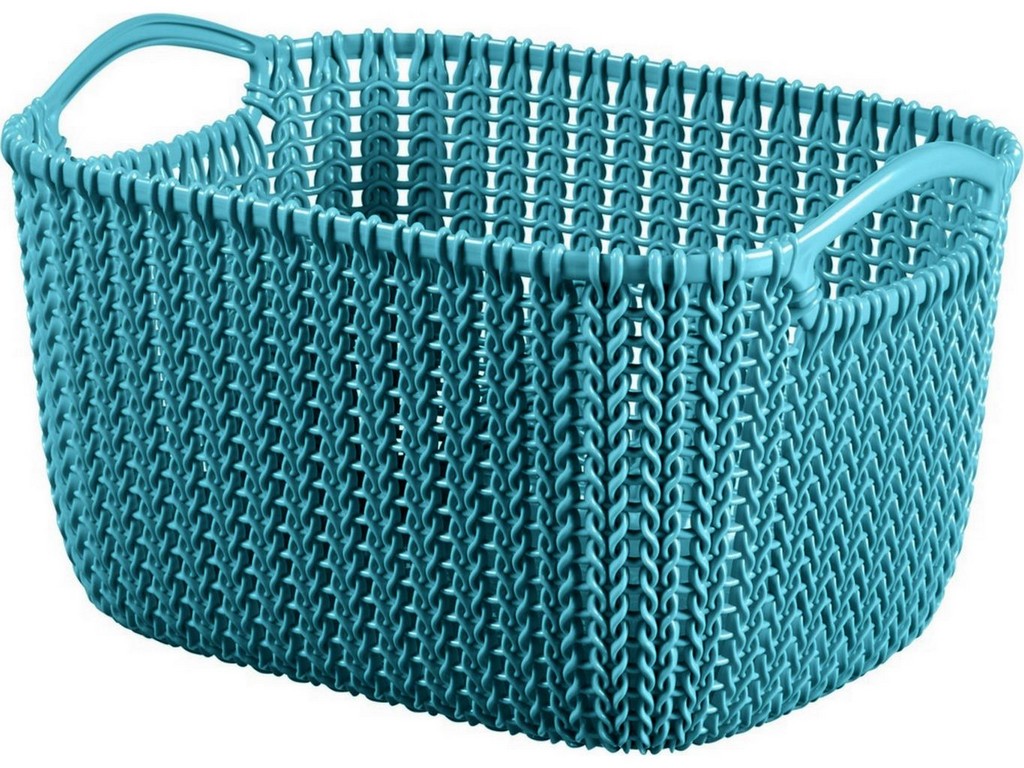 Корзина пластмассовая ''knit'' прямоугольная s 8 л/30*22*17 см  Арт.87601