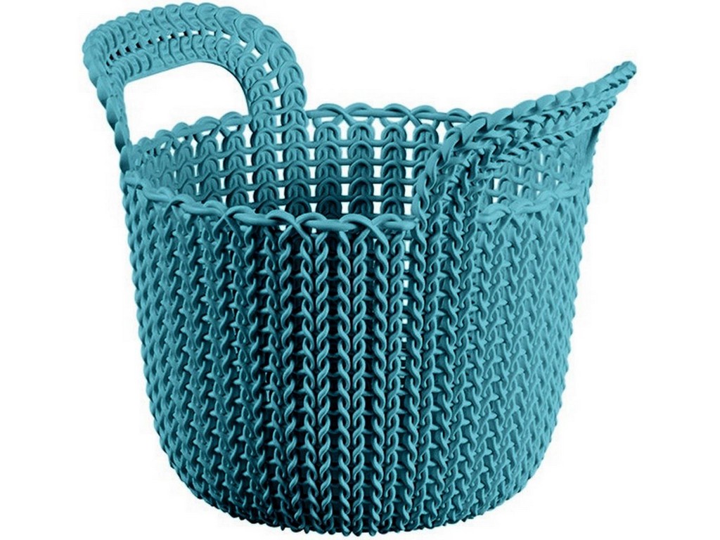 Корзина пластмассовая ''knit'' круглая xs 3 л/23*19*19 см  Арт.87609