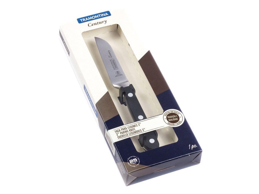Нож металлический для овощей ''century'' с пластмассовой ручкой 18,5/8 см  Арт.88602