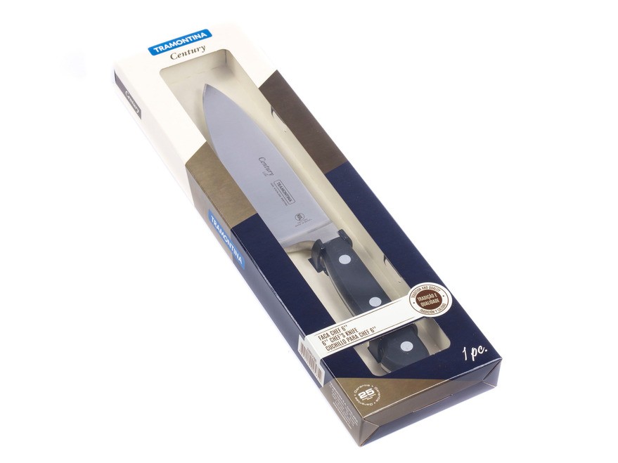 Нож металлический поварской ''century'' 27,5/15,5 см с пластмассовой ручкой  Арт.88603