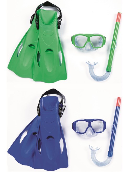Набор для подводного плавания пластмассовый детский ''essential freestyle'' : маска, трубка, ласты р-р 37-41 (арт. 25032) Арт.89223