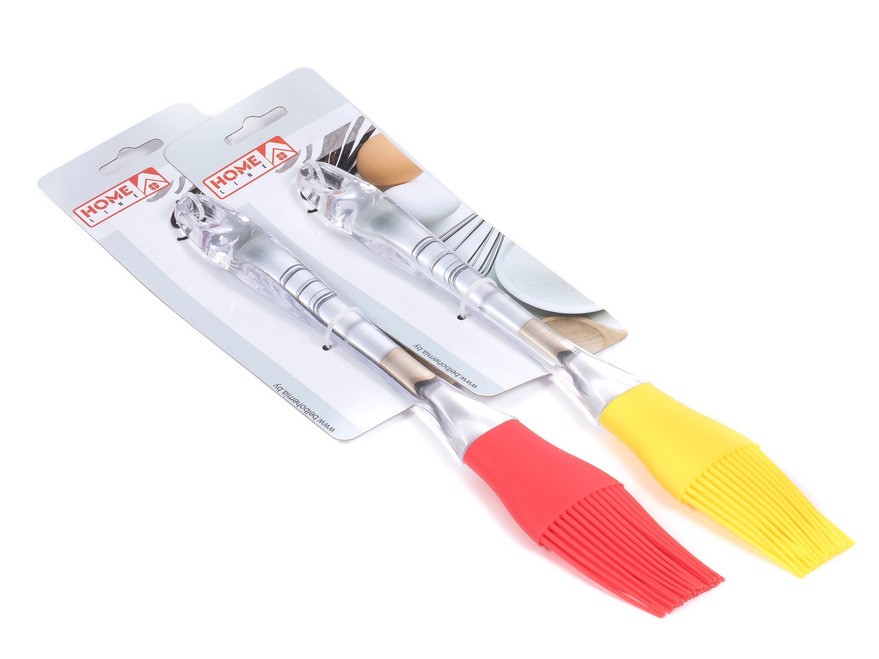 Кисть для теста силиконовая с пластмассовой ручкой 25,5 см (арт. 991081, код 185450) Арт.90693
