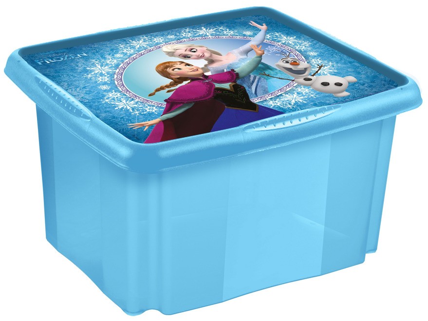 Ящик для игрушек пластмассовый ''anna/frozen'' 41*34,5*22 см/24 л (арт. 1221463908800, код 018950) Арт.91904 - фото