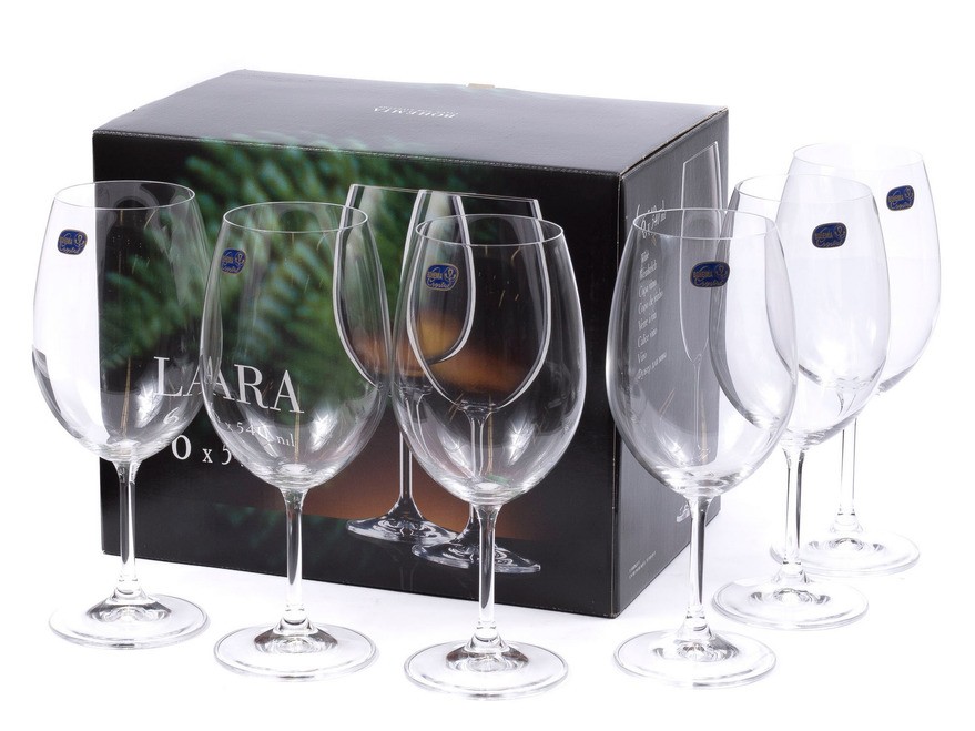 Набор бокалов для вина стеклянных ''lara'' 6 шт. 540 мл (арт. 40415/540) Арт.92433 - фото