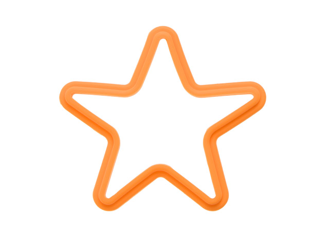 Форма, силиконовая, звезда, 13.5 х 13.5 см, оранжевая, PERFECTO LINEA Арт. 22-009714