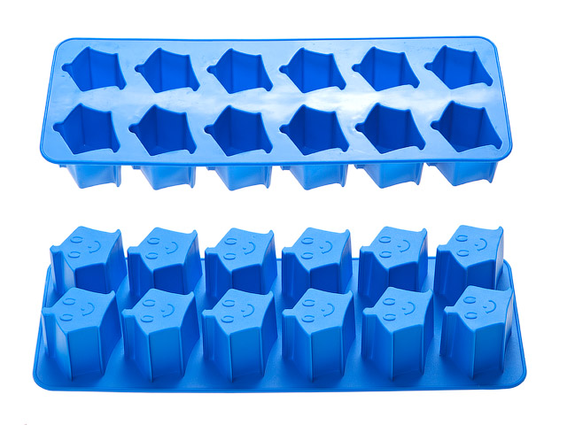 Форма для льда, силиконовая, звездочки, 26 х 9.5 х 3.5 см, синяя, PERFECTO LINEA Арт. 20-005112