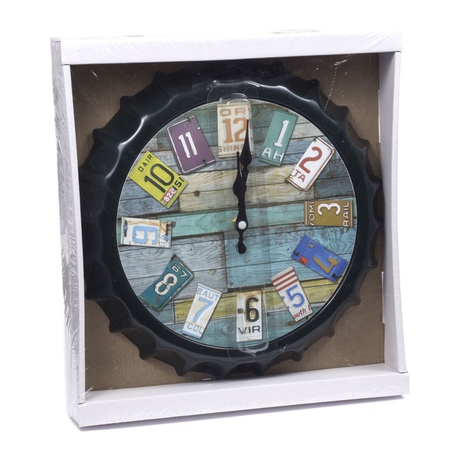 Часы настенные в пластмассовом корпусе 30 см (маркированы контрольными идентификационными знаками на наружных уп-ках) (арт. 25071599, код 070087) Арт.93470