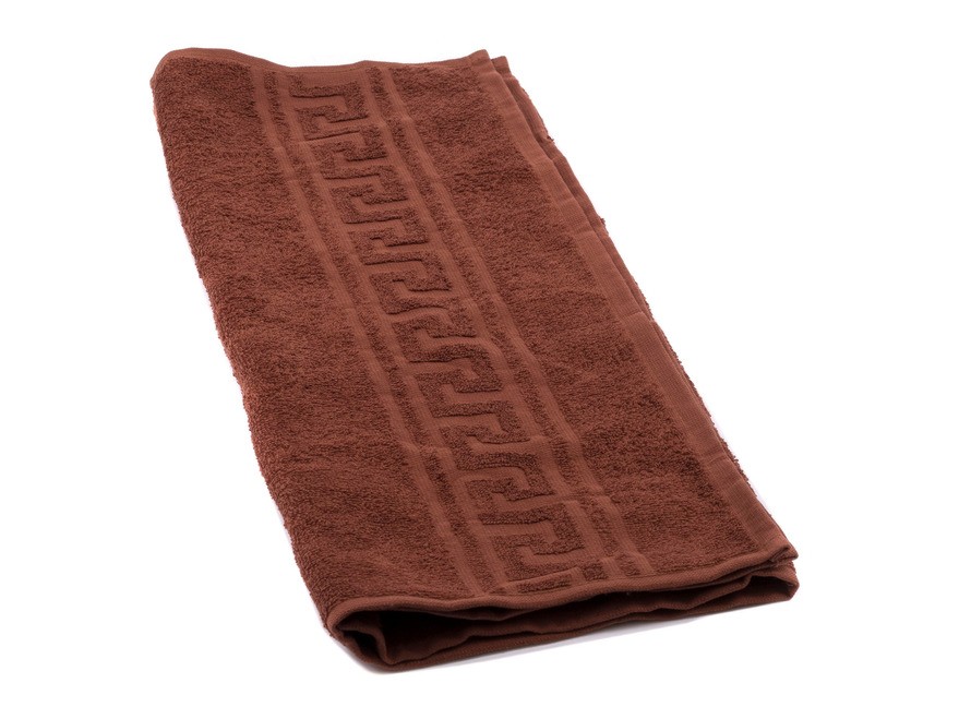 Полотенце текстильное махровое 50*90 см 380 г/м2 (арт. Вт50-90г-905-шоколадный, код 800849) Арт.93540 - фото