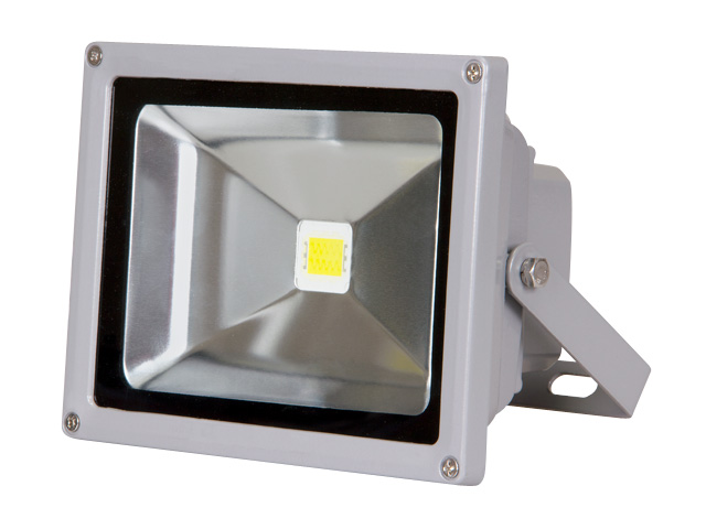 Прожектор светодиодный PFL -RGB-C/GR  10w  IP65Jazzway драйвер в комплекте (Настраиваемый Цветной +пульт  в комплекте. серый корпус) Арт.1005892 - фото