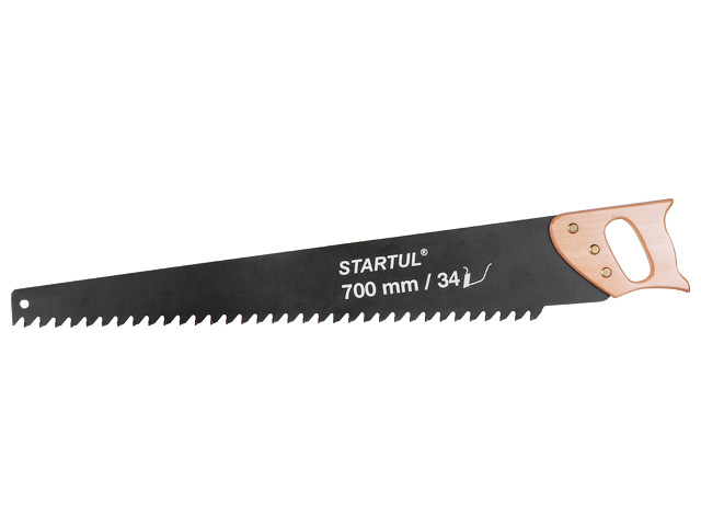 Ножовка по газобетону 700мм 17 зубьев с напайками STARTUL MASTER (ST4084-17) (по пенобетону) Арт.ST4084-17