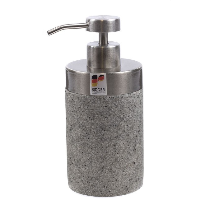 Дозатор для жидкого мыла полирезин ''stone'' 9*9*17 см Арт.94151