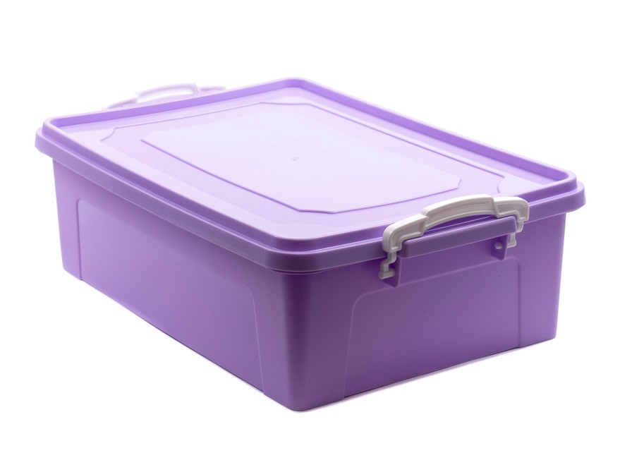 Ящик для хранения пластмассовый с крышкой 10 л (арт. 94184, код 941844) Арт.95029 - фото
