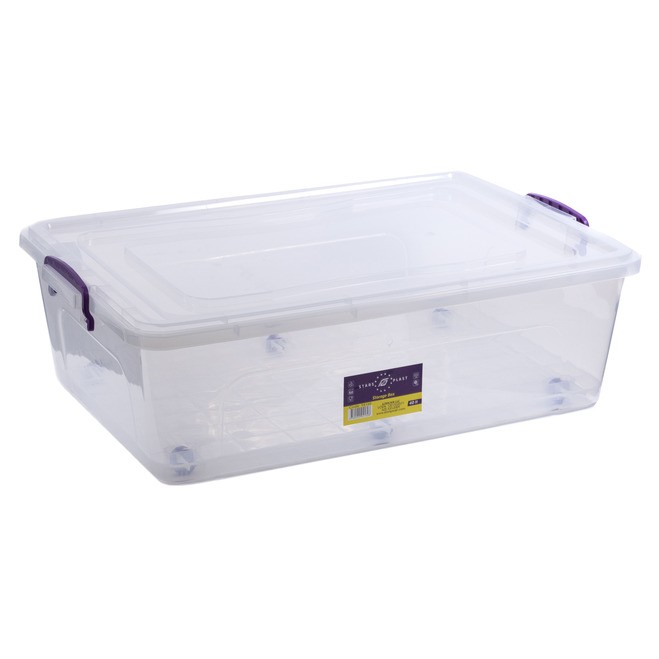 Ящик для хранения пластмассовый на колесиках с крышкой 40 л (арт. 94160, код 941608) Арт.95440 - фото