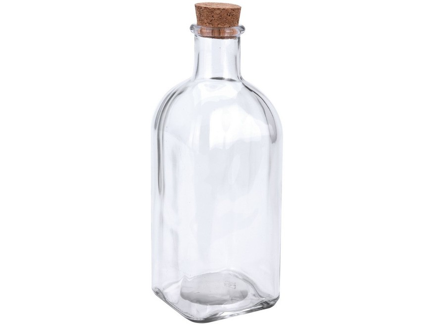 Бутылка стеклянная с пробковой крышкой 500 мл (код 411854) Арт.95566