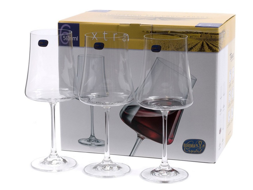 Набор бокалов для вина стеклянных ''xtra'' 6 шт. 560 мл (арт. 40862/560) Арт.95593