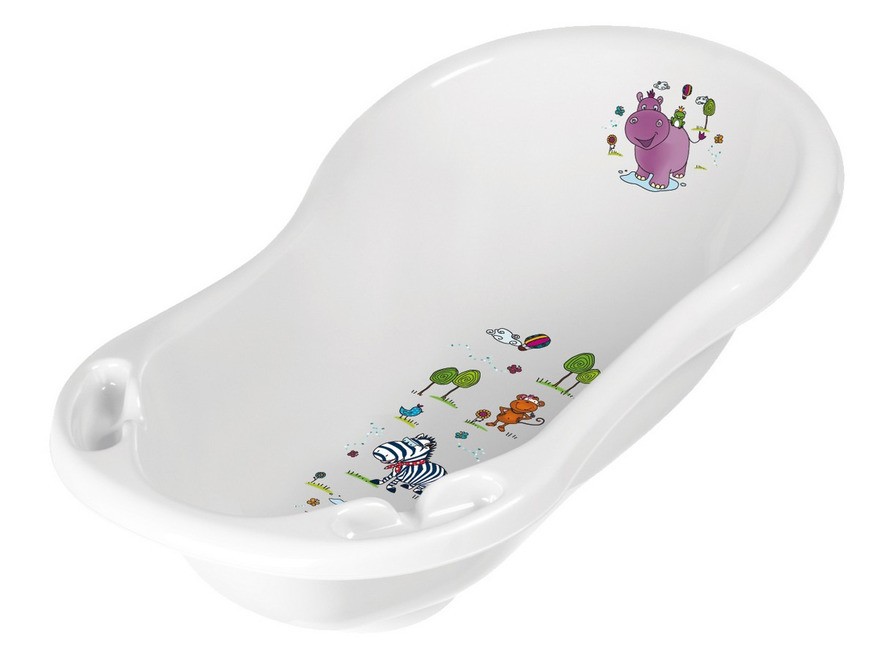 Ванночка для купания пластмассовая детская ''wiktoria/hippo'' 84*49*29 см/25 л (арт. 18436100012nn, код 059021) Арт.95671