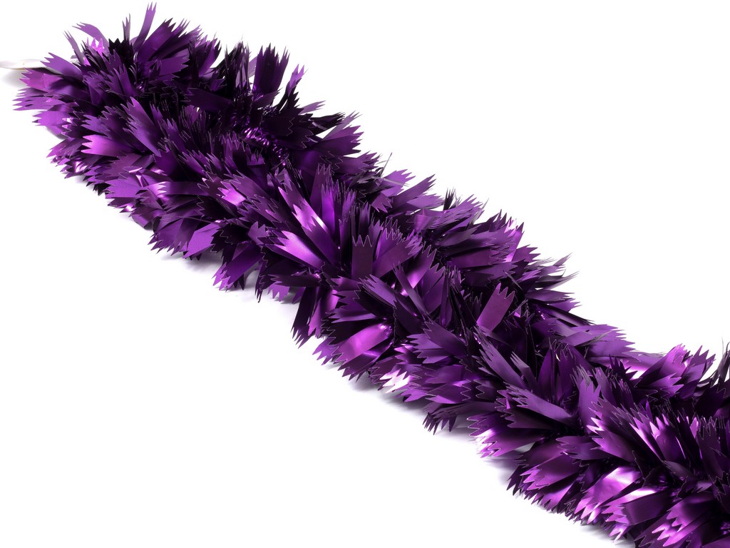 Мишура елочная фиолетовая 2 м (арт. M-19-049-8, код 224531) Арт.96505 - фото
