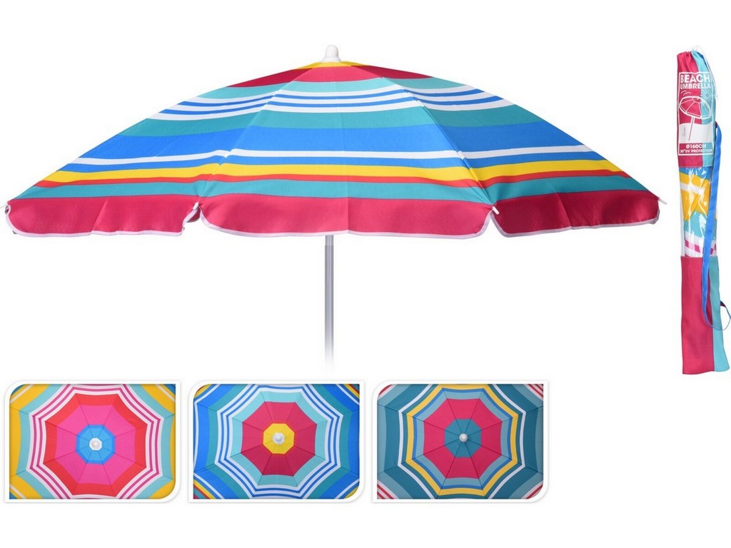 Зонт пляжный складной д. 160 см (код 356483) Арт.98144