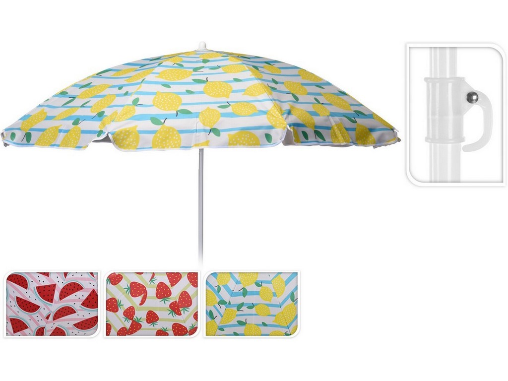 Зонт пляжный складной д. 146 см (код 356575) Арт.98145 - фото