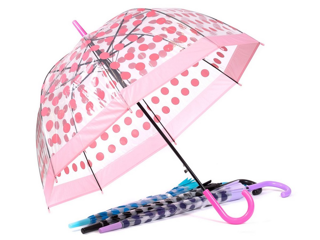 Зонт-трость складной полуавтоматический диаметр 80 см (арт. 28089628, код 229024) Арт.98373 - фото