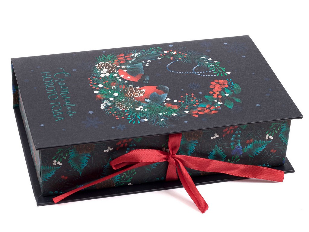 Коробка для новогоднего подарка картонная 20*12,5*5 см (арт. 27564596, код 238767) Арт.99501 - фото