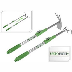 Инструмент для огорода металлический с пластмассовой складной ручкой 87-60 см в ассортименте Арт. 59881