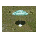 Зонт пляжный/садовый 2.3м с подставкой под зонт круглой - фото