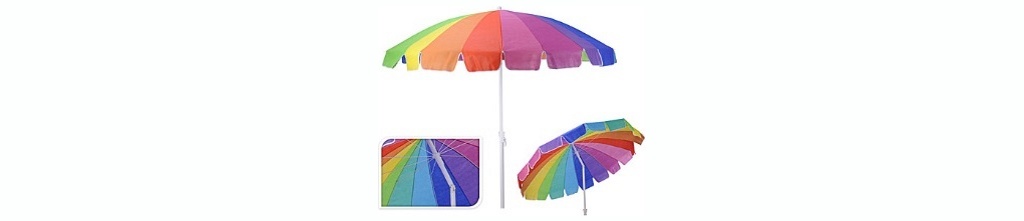 Зонт пляжный складной 205 см Арт 65347