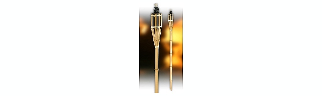 Факел на бамбуковой палке 120 см Арт.53057
