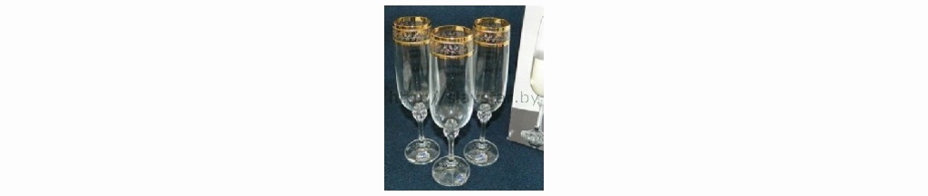 Набор бокалов для шампанского JULIA декор. 6шт. 180 мл Арт.60587