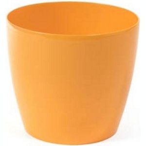 Кашпо пластмассовое ''Magnolia'' оранжевое 13,5*12 см  Арт. 79678 - фото