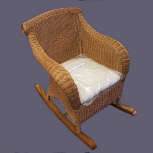 Кресло-качалка из ротанга с подушкой 93*62*100 см  (для использования на открытом воздухе) Арт. 36519