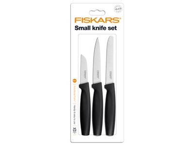 Набор ножей малых 3 шт. черный Functional Form Fiskars (1014274) (FISKARS)