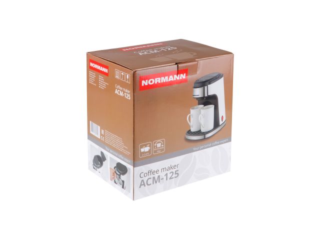 Кофеварка ACM-125 NORMANN (капельная, 485 Вт, 240 мл, 2 кружки) Арт.ACM-125