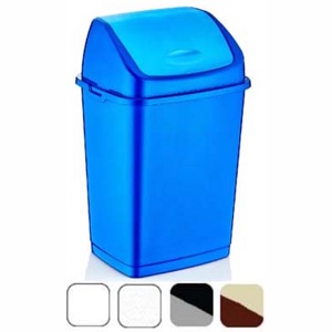 Ведро для мусора пластмассовое с откидной крышкой 50 л Арт.61173 - фото