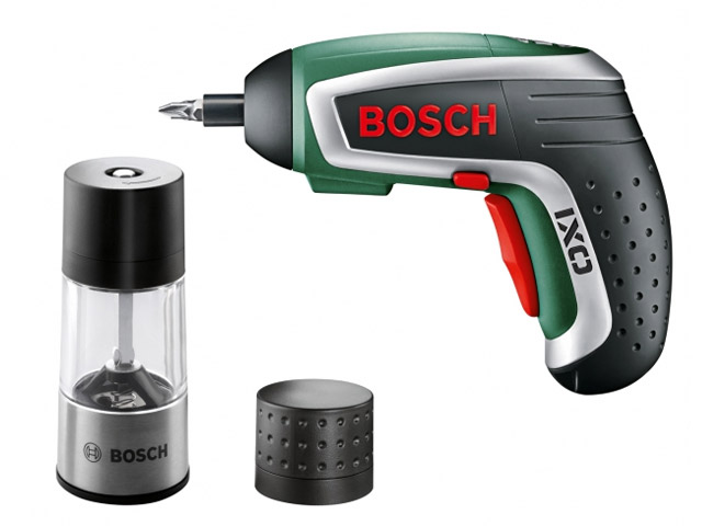 Аккум. шуруповерт BOSCH IXO IV SPICE+ аксессуары (3.6 В, 1 акк., 1.5 А/ч Li-Ion, 3 Нм, шурупы до 4,5 мм) Арт.603981007 - фото