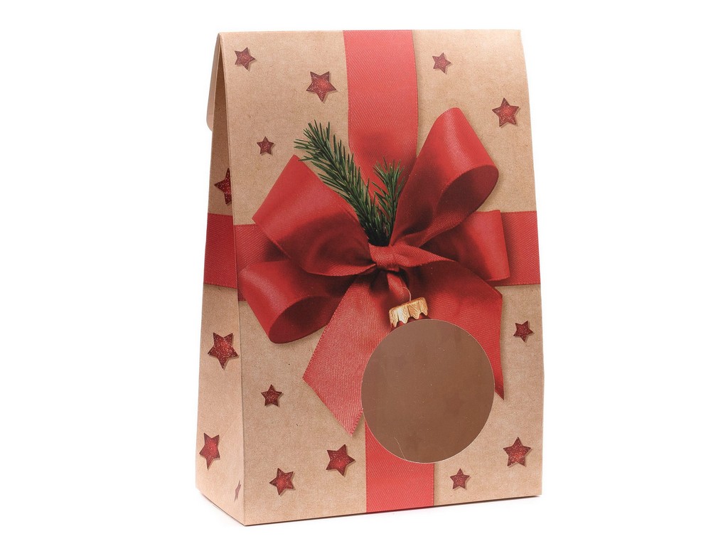 Коробка для новогоднего подарка картонная 15*22*7 см (арт. 27556681, код 238163),  Арт.100314 - фото