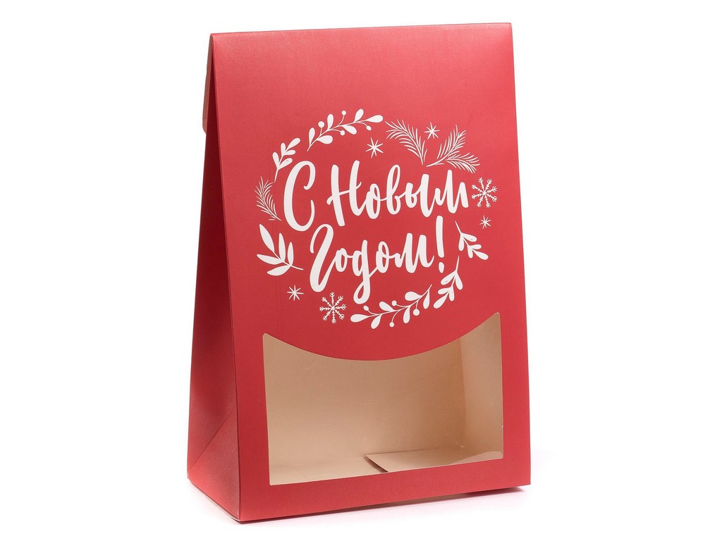 Коробка для новогоднего подарка картонная 15*22*7 см (арт. 27556686, код 238170),  Арт.100316
