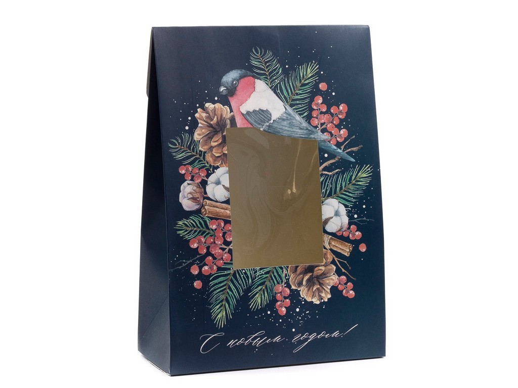 Коробка для новогоднего подарка картонная 15*22*7 см (арт. 27556691, код 238187),  Арт.100317