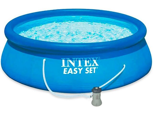 Надувной бассейн Easy Set, 396х84 см + фильтр-насос 220 В, INTEX (от 6 лет) Арт.28142NP