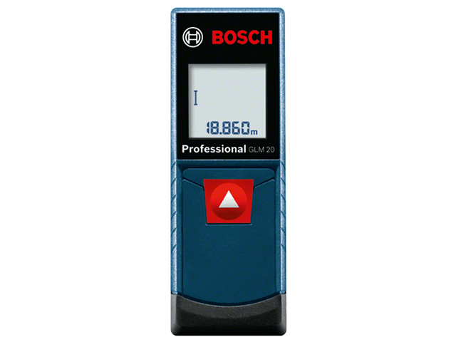 Дальномер лазерный BOSCH GLM 20 в блистере (0.15 - 20 м, +/- 3 мм/м, IP 54) Арт.601072